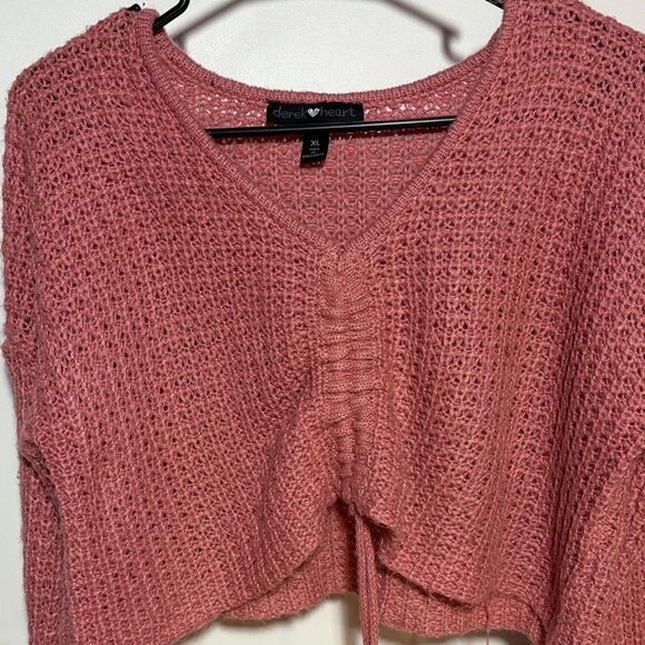 Derek Heart Dusty Rose Knit Top - Picture 2 of 8